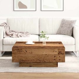 Coffee Table - Old Wood - 80x80x31 cm - Engineered Wood