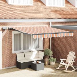 VOLUX Retractable Awning Manual Multicolour 350x250 cm Fabric