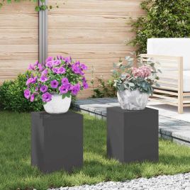 REHAL Plant Stand 2 pcs 24x24x35 cm Steel - Black