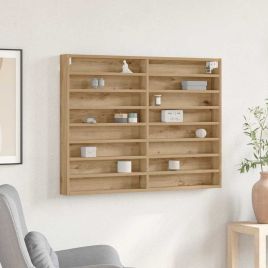 Vitrine Cabinet Artisan Oak 100x8,5x75 cm Engineered Wood