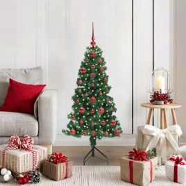 COZZIE Corner Artificial Christmas Tree Green 120 cm PVC and Metal