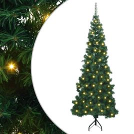 COZZIE Corner Artificial Christmas Tree Green 240 cm PVC and Metal