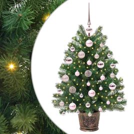 COZLYN Artificial Christmas Tree with 150 LEDs Green 75 cm PE and PVC
