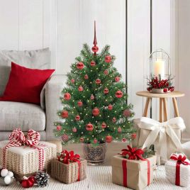 COZLYN Artificial Christmas Tree with 150 LEDs Green 95 cm PE and PVC