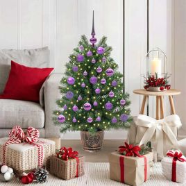 COZLYN Artificial Christmas Tree with 150 LEDs Green 95 cm PE and PVC