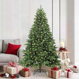 COZZIN Artificial Christmas Tree with 300 LEDs Green 180 cm PE and PVC