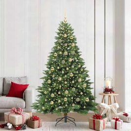 COZZIN Artificial Christmas Tree with 300 LEDs Green 210 cm PE and PVC