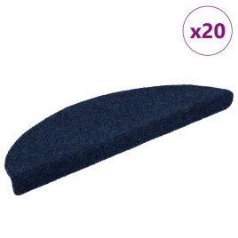 Stair Mats Self-adhesive 20 pcs Navy 56x17x3 cm