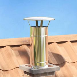 GAOAK Rain Cover Chimney 35x35x20 cm Stainless Steel - Silver