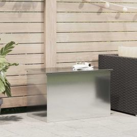 PERCOVE Outdoor Storage Box 80x50.5x50 cm Steel - Silver