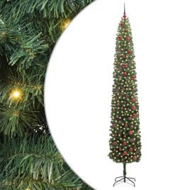 CLOVYN Artificial Christmas Tree with 300 LEDs with Stand Green 300 cm