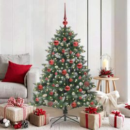 EMVER Artificial Christmas Tree with 150 LEDs with Stand Green 150 cm