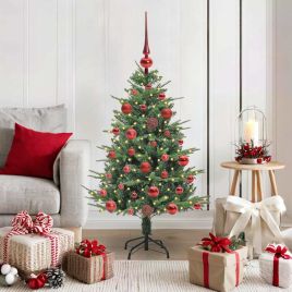 COSMER Artificial Pre-lit Christmas Tree with Ball Set Green 120 cm