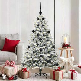 COSMER Artificial Pre-lit Christmas Tree with Ball Set Green 150 cm