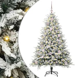 COSMER Artificial Pre-lit Christmas Tree with Ball Set Green 150 cm