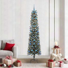 COZERA Artificial Christmas Tree with 300 LEDs with Stand Green 210 cm