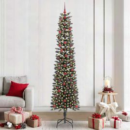 COZERA Artificial Christmas Tree with 300 LEDs with Stand Green 240 cm