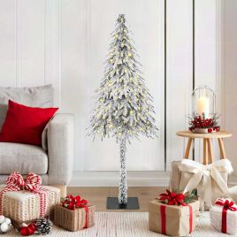 FIRDEN Christmas Tree with 150 LEDs White 120 cm PE and Steel