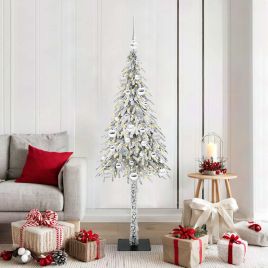 COSWIN Christmas Tree with 150 LEDs White 150 cm PE and Steel