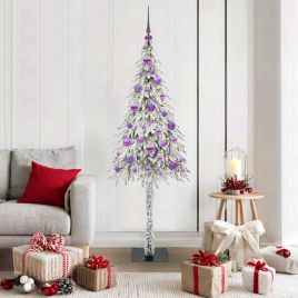 COSWIN Christmas Tree with 150 LEDs White 150 cm PE and Steel