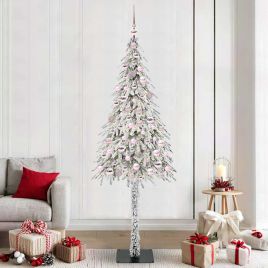 COSWIN Christmas Tree with 300 LEDs White 210 cm PE and Steel
