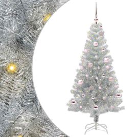 ELFIR Christmas Tree with 150 LEDs with Stand Silver 150 cm PET