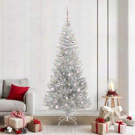 ELFIR Christmas Tree with 300 LEDs with Stand Silver 210 cm PET