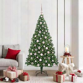 COSDEN Artificial Christmas Tree with 300 LEDs with Stand Green 180 cm