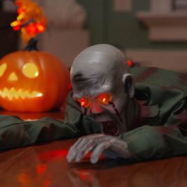 SPOOKA Halloween Zombie Decoration - Green Creepy Zombie Prop 110 x 50 x 21 cm