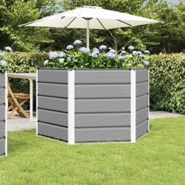 DENLOFT Planter Light 129x129 x75 cm Steel - Grey