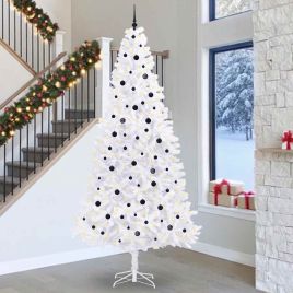 FROSTEL Artificial Christmas Tree with Stand White 300 cm PVC and Steel