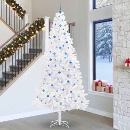 FROSTEL Artificial Christmas Tree with Stand White 300 cm PVC and Steel