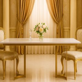 BROOKMERE Dining Table Gold