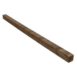 8ft Timber Fence Post 3" (75x75mm) Brown
