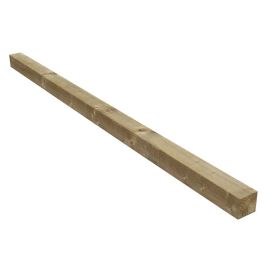 8ft Timber Fence Post 3" (75x75mm) Green