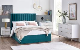 MORDEN White Chest of Drawers - Medium-sized, 3 Drawers