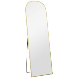 HERON 162cm Aluminium Frame Standing Mirror Gold