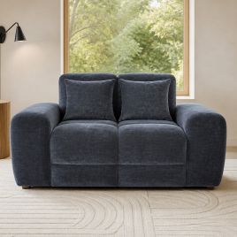 STACIE Fabric Armchair - Black