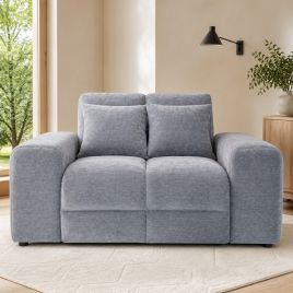 STACIE Fabric Armchair - Grey