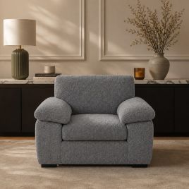 CORDURA Boucle Fabric Armchair - Grey