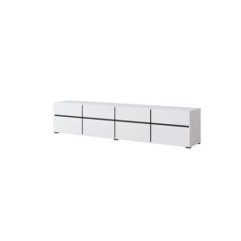 TV Cabinet - TAYLOR TV Unit White 225cm