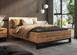 Kingsize Bed - BOZENA Wooden Bed Oak Wotan