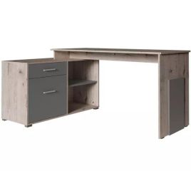 Office Desk - MIRANDA Corner Desk Oak Wellington -