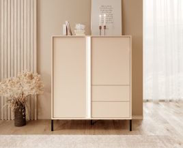 Sideboard - WALTON Highboard Beige 104cm