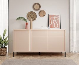 Sideboard - WALTON Sideboard with Drawers Beige 154cm
