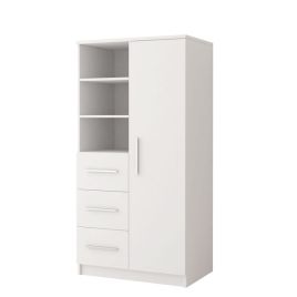 Display Rack - BRAYDEN Display Cabinet White Matt 80cm