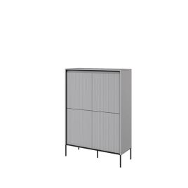 Sideboard - BURGOS Highboard Grey Matt 98cm