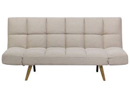 Fabric Sofa Bed Beige INGARO