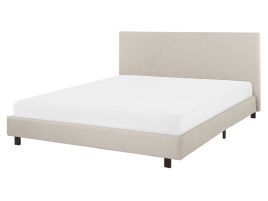 Fabric EU King Bed Beige ALBI