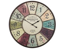 Iron Wall Clock ø 59 cm Multicolour BOSWIL